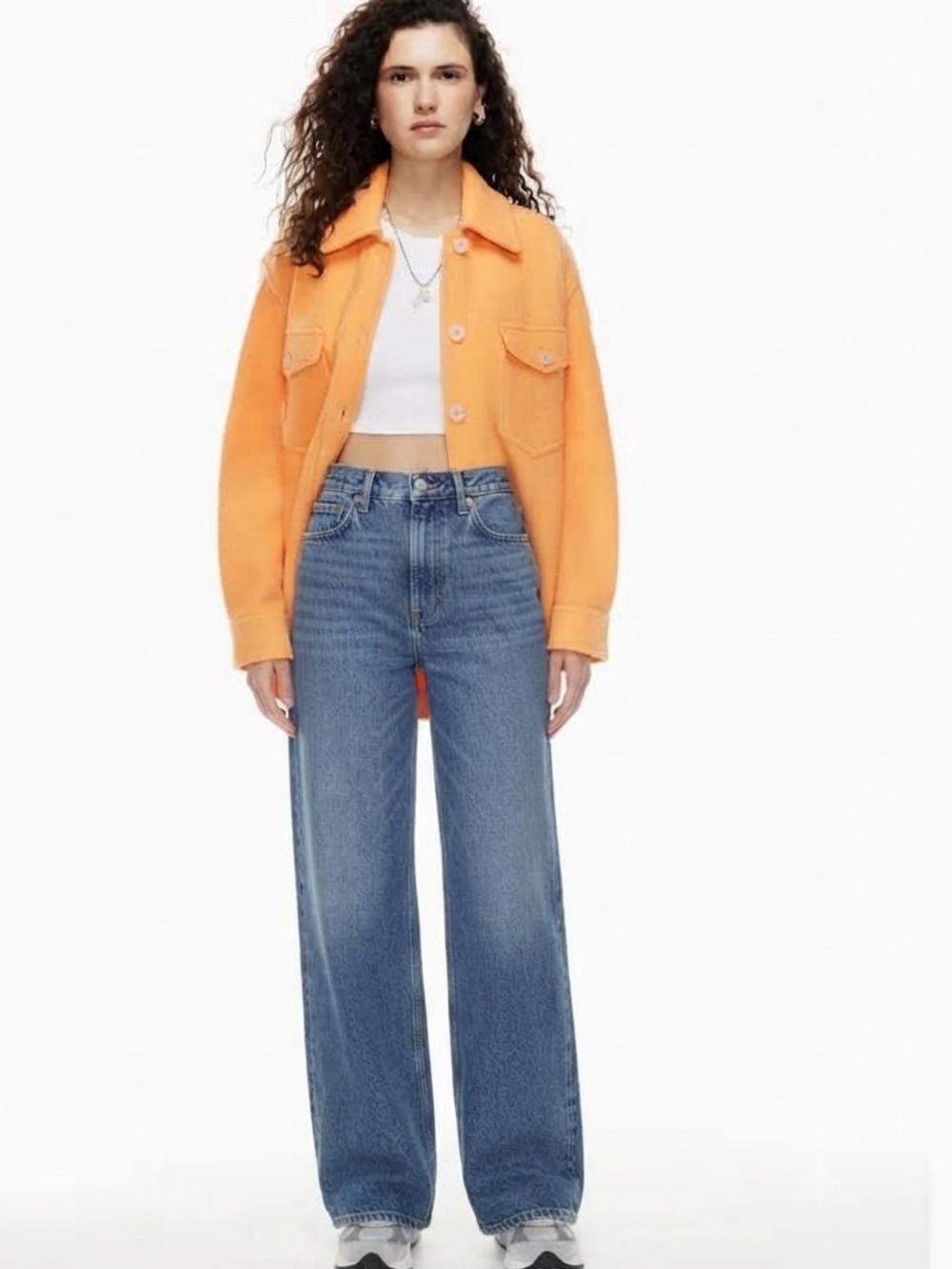 Aritzia Wilfred The Ganna™ Shirt Jacket size 2xs Playful Apricot ptp 20.5"